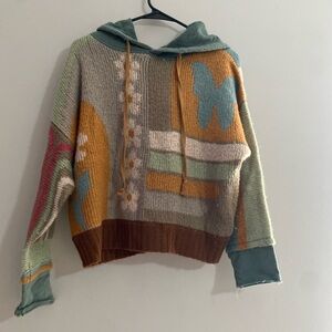 Natural Life Small/Med Dreamer Hoodie Sweater – Butterflies & Smiley Faces